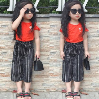 Bộ ống sớ kẻ sọc áo cotton cho bé 7kg -20kg [Ảnh thật]