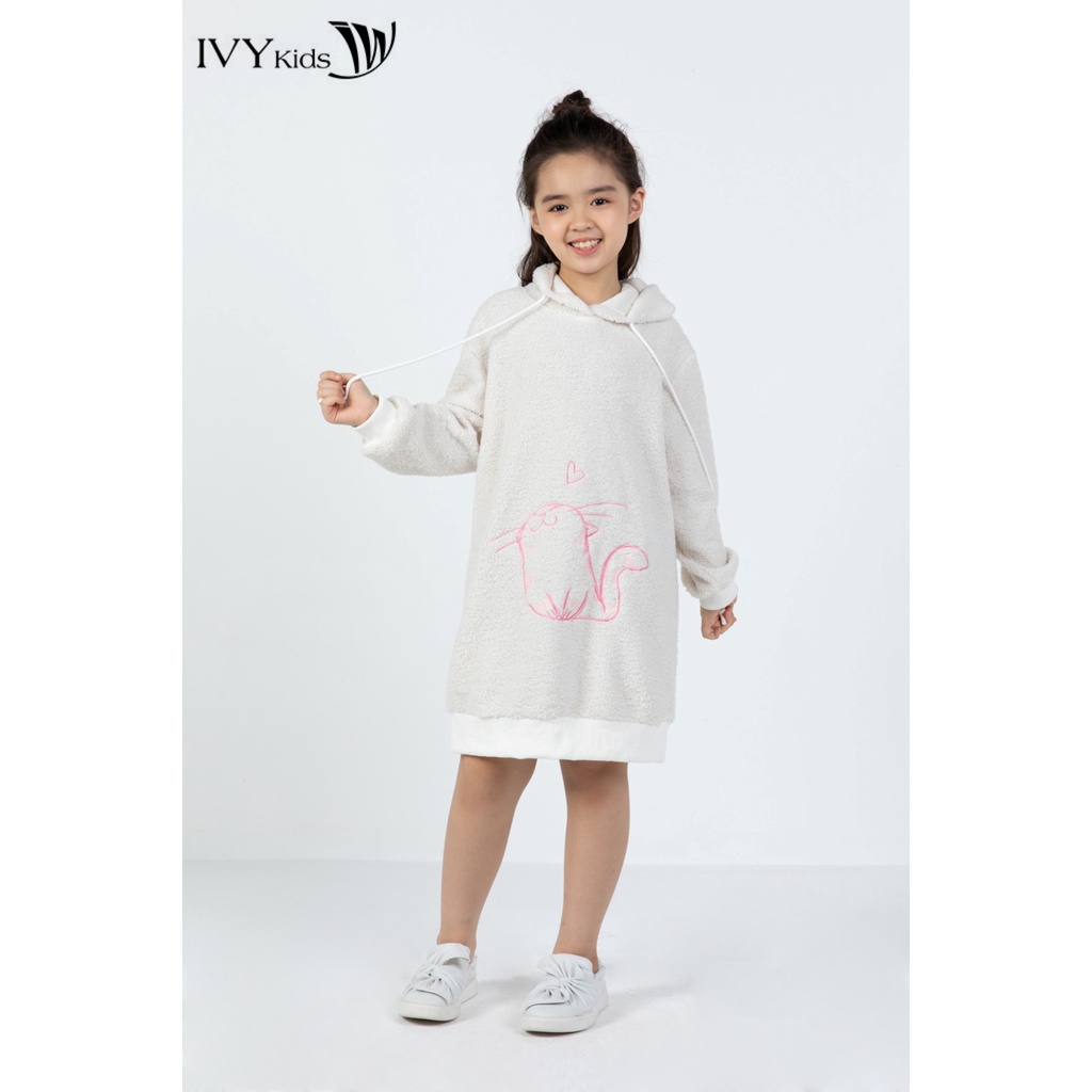 Đầm lông bé mèo cho bé gái IVY moda MS 42G1202