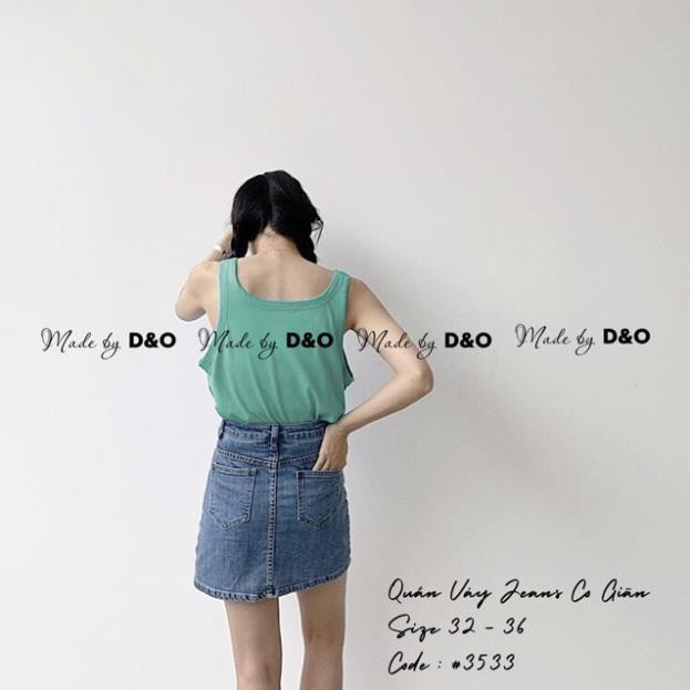 12.12 Xả - Chân Váy Jeans Có Quần Đùi Trong - Quần Váy Jeans Đại Phom To CO GIÃN MẠNH 2 Màu Lai Cuốn Y88 ' 2021 . ᴬ | BigBuy360 - bigbuy360.vn