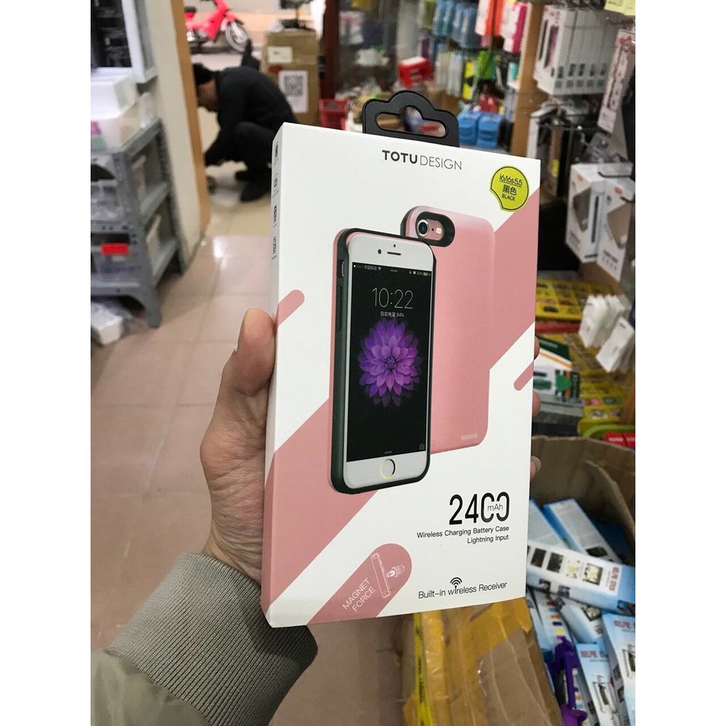 ỐP lưng kiêm sạc pin dự phòng Totu cho iphone 6 Plus 6s Plus