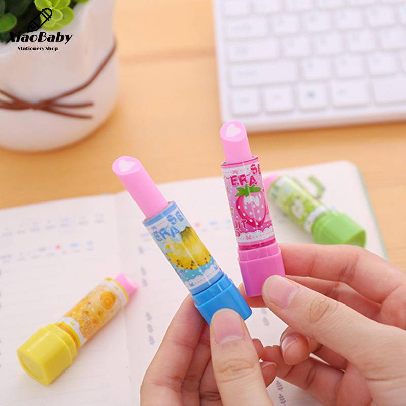1 Cục Tẩy Bút Chì Hình Son Môi Mini Dễ Thương