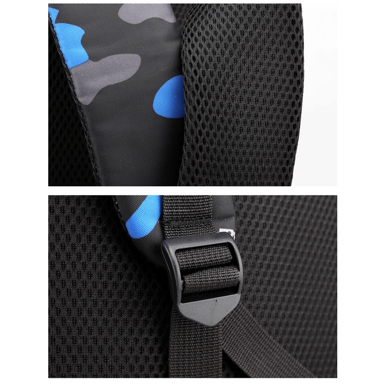 Balo nam cấp 2, 3 sinh viên đi học, đi chơi du lịch, cặp học sinh phong cách cá tính màu loang