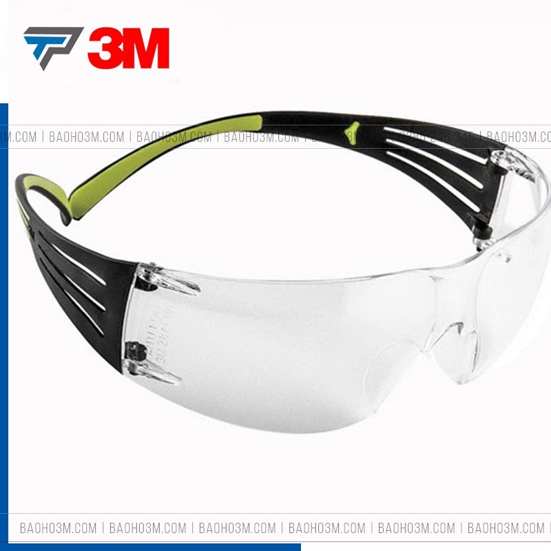Kính bảo hộ 3M SF301AF chống bụi chống tia UV chống đọng sương chống trầy xước (màu đen và trắng) | BigBuy360 - bigbuy360.vn
