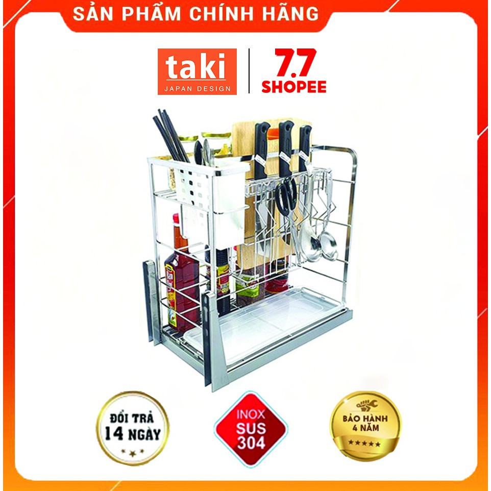 Gía Đựng Dao thớt và Gia vị 304 TAKI - Hàng Chính Hãng