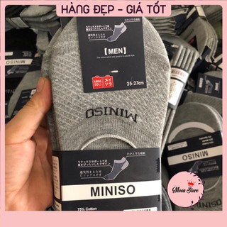 SET 5 đôi Tất hài nam Miniso xuất nhật thông hơi xuất Nhật loại 1