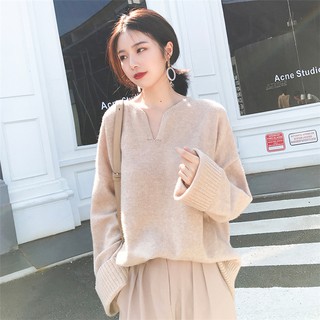 Áo len cổ v