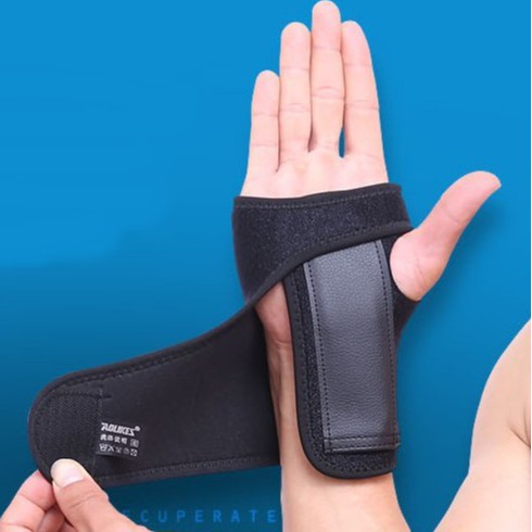 Bán sỉ- AOLIKES AL 1676 (1 cái)  Găng tay cuốn hở ngón có miếng kẽm bảo vệ chống trượt chuyên gym - chính hãng.