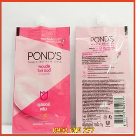 [hàng chính hãng]Gói Kem Pond Gluta Boost Thái Lan dưỡng trắng, có thể dùng làm kem lót