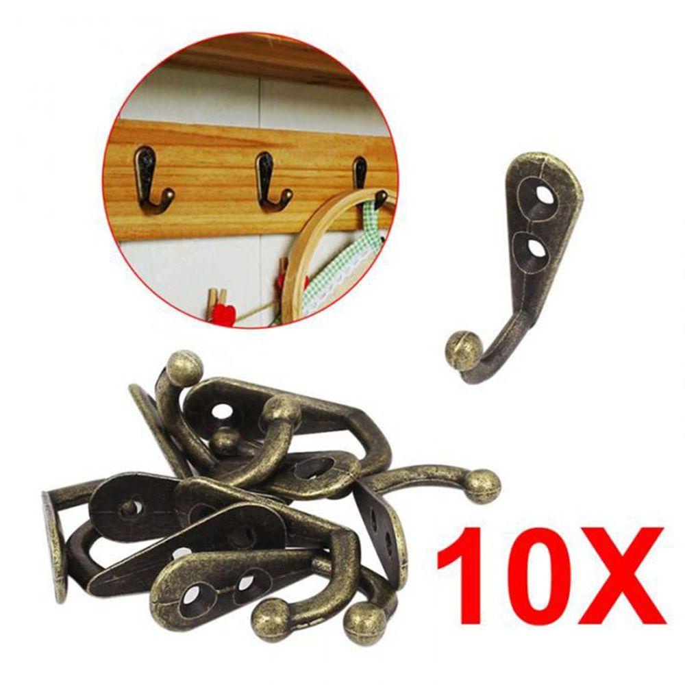 Set 10 Giá Đỡ Kim Loại Treo Tường / Cửa / Nón / Khăn Tắm