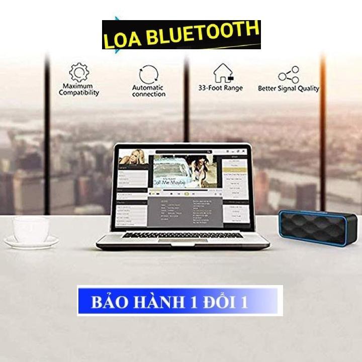 Loa Blutooth Mini Di Động SC211 , Âm Thanh Sống Động, Bass Chuẩn, Cắm USB, Thẻ Nhớ, Cổng 3.5