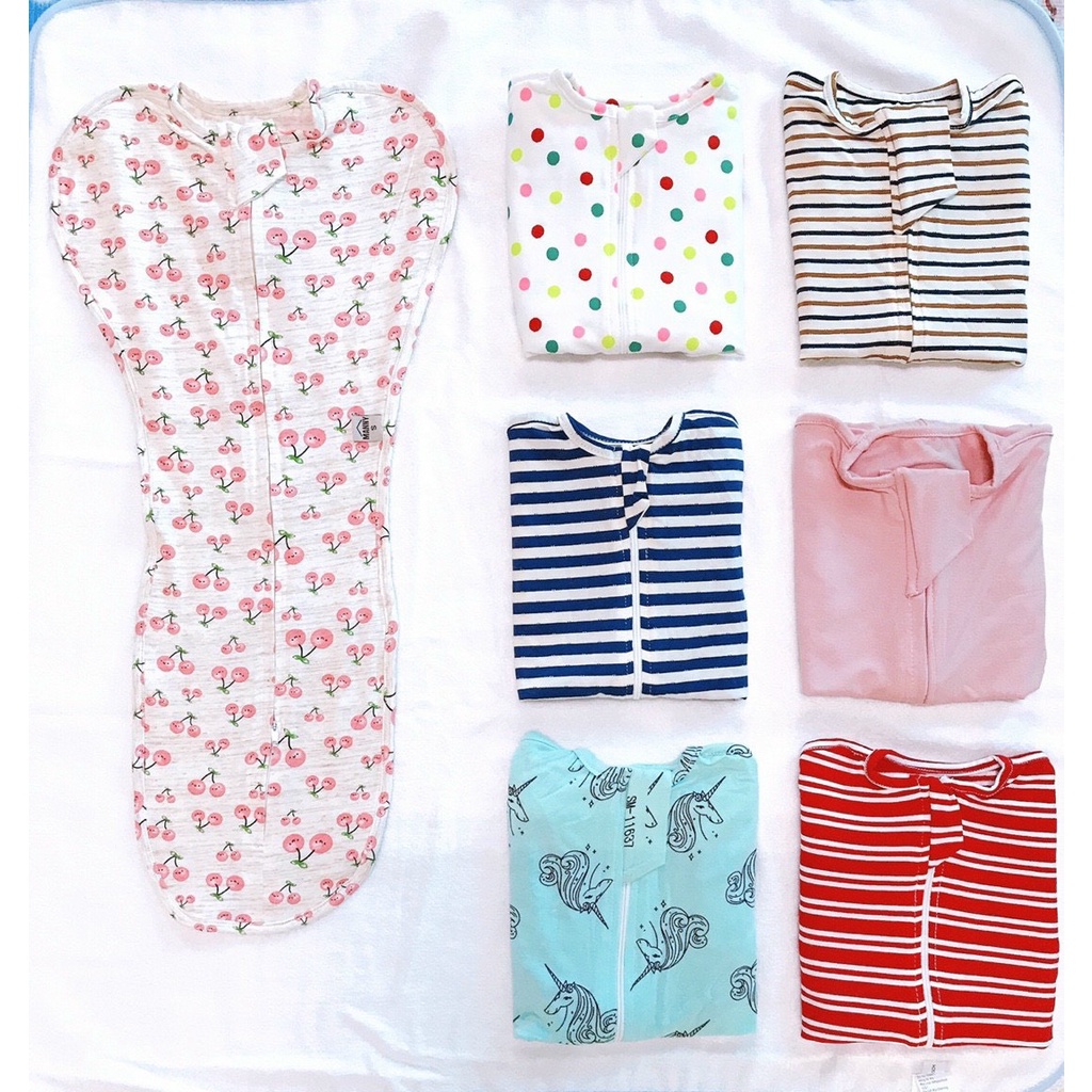 Ủ nhộng chũn Manny cao cấp chất mỏng mát cho bé cho bé từ 3- 7kg
