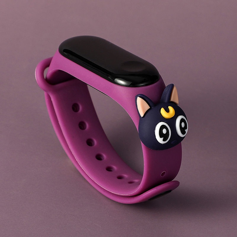 Vòng Tay Đèn LED 50m Chống Thấm Nước Họa Tiết Hoạt Hình Phong Cách Hàn Quốc Cho Học Sinh Tiểu Học