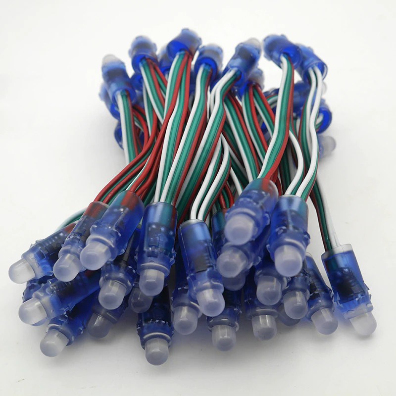 Led đúc full màu WS2811 5V chống nước IP68 50 bóng