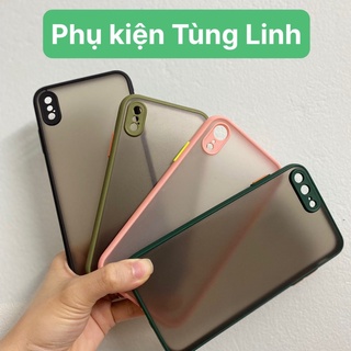 ( XẢ KHO)ốp nhám chống sốc bảo vệ camera iPhone 7 8 7 Plus 8 Plus X Xs Xr XsMax iPhone 11 11 Pro 11 Promax 12 promax 6.7