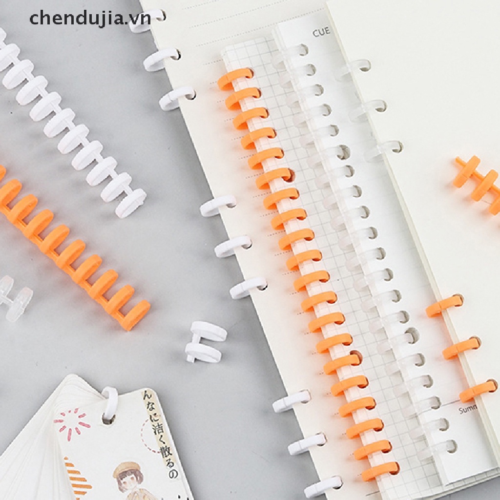 Vòng xoắn bằng nhựa đóng gáy sách 30 lỗ phù hợp cho cỡ A4/A5/A6