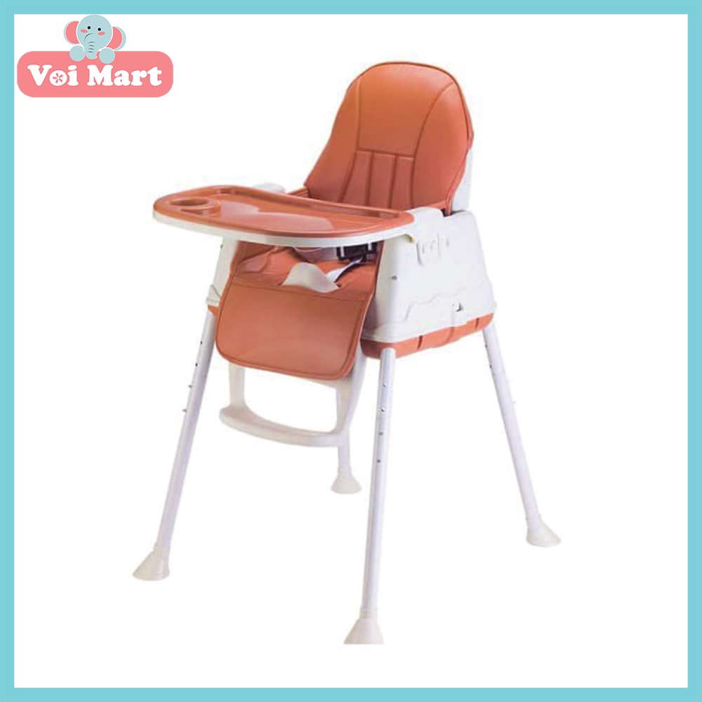 Ghế Ăn Dặm Đa Năng Cho Bé HANBEI Có Đệm Và Bánh Xe Bảo Hành Chính Hãng 12 Tháng