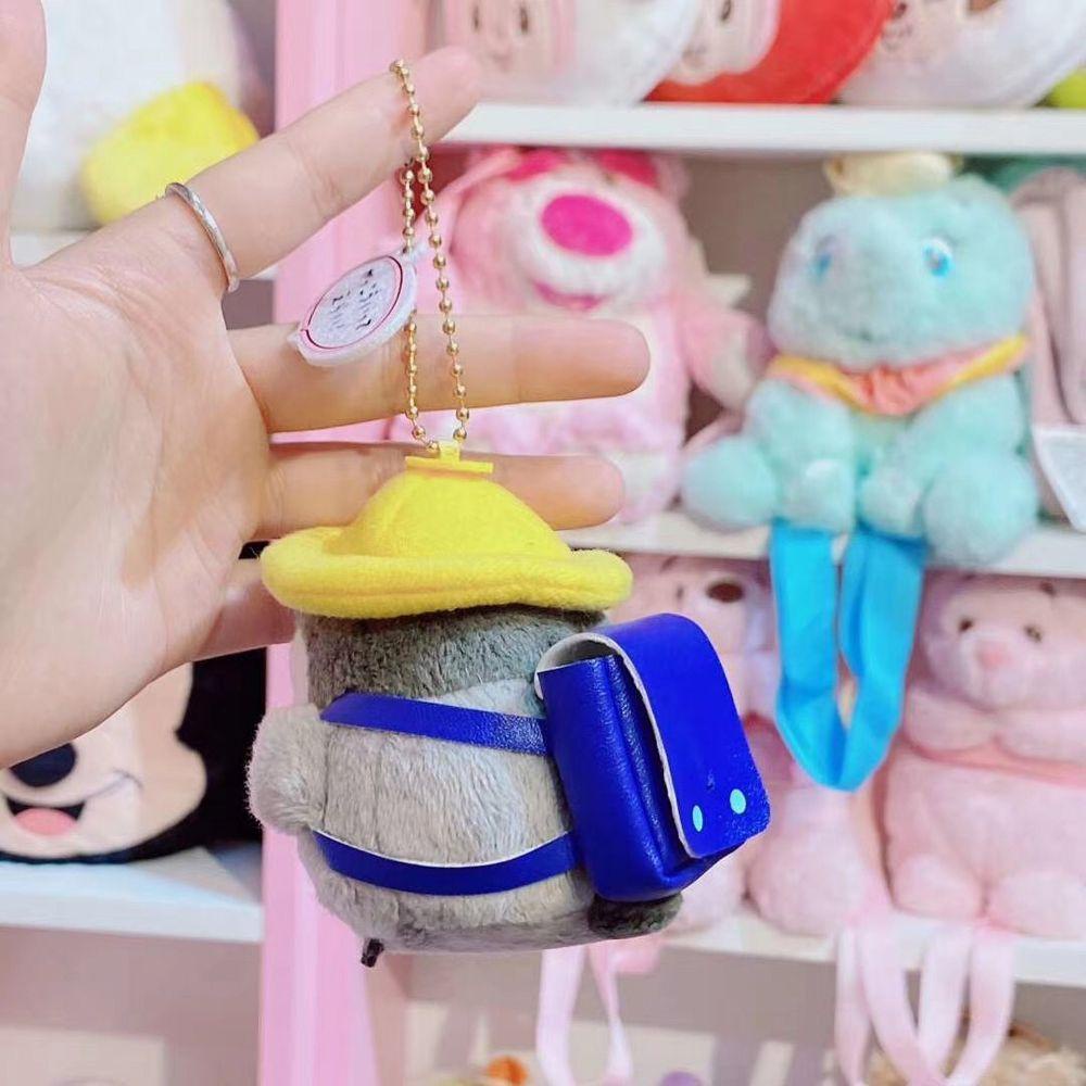 26EDIE Móc Khóa Hình Chim Cánh Cụt Nhồi Bông Đáng Yêu Giá Đỡ