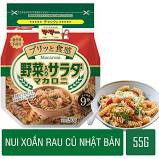 NUI XOẮN RAU CỦ CỦA NHẬT MACARONI NISSIN (GÓI 150GR) -nui có nhiều màu sắc bắt mắt, nui dùng cho bé 1 tuổi trở lên