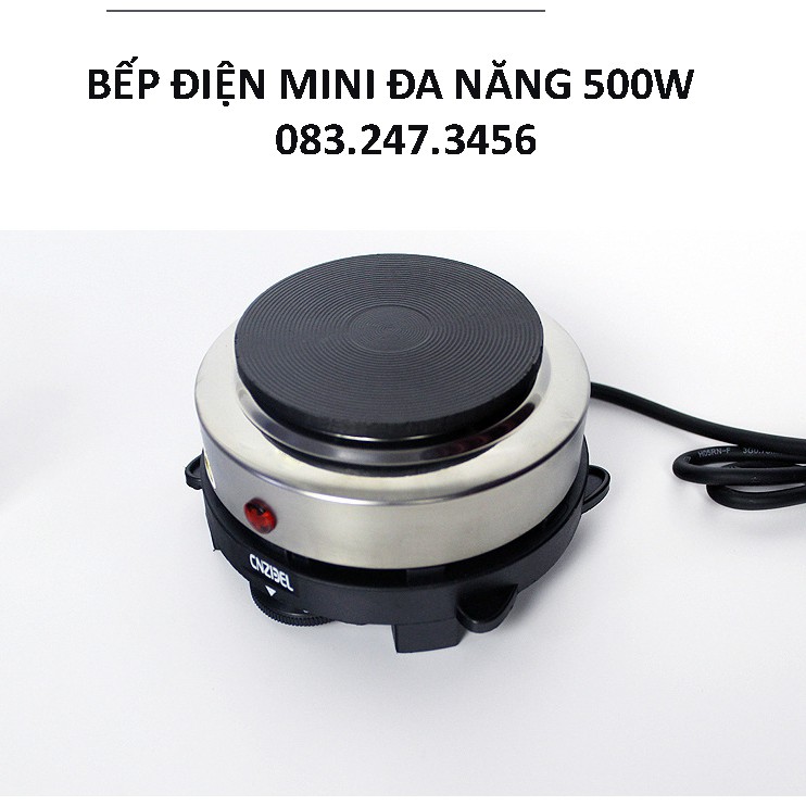 BẾP ĐIỆN MINI 500W không kén nồi model CNZIDEL