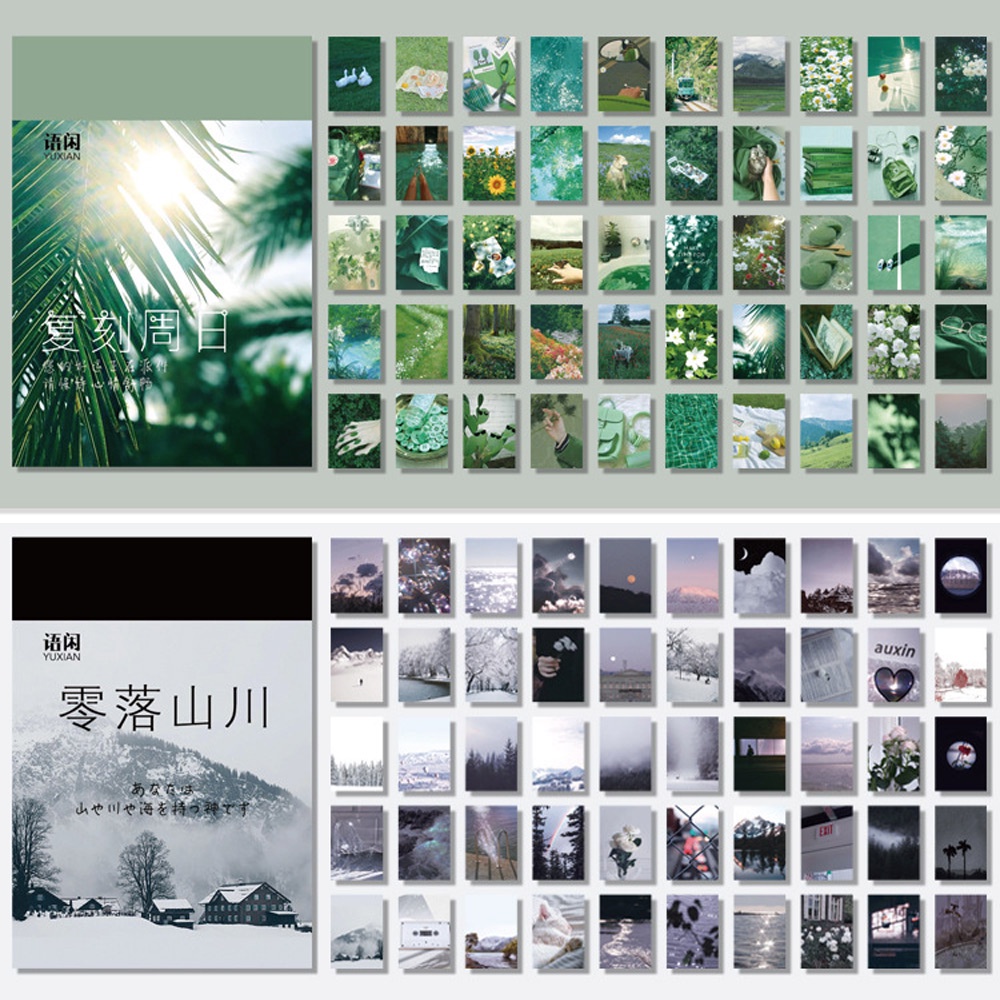 50 Miếng dán tự dính nhiều họa tiết dùng trang trí sổ tay diy