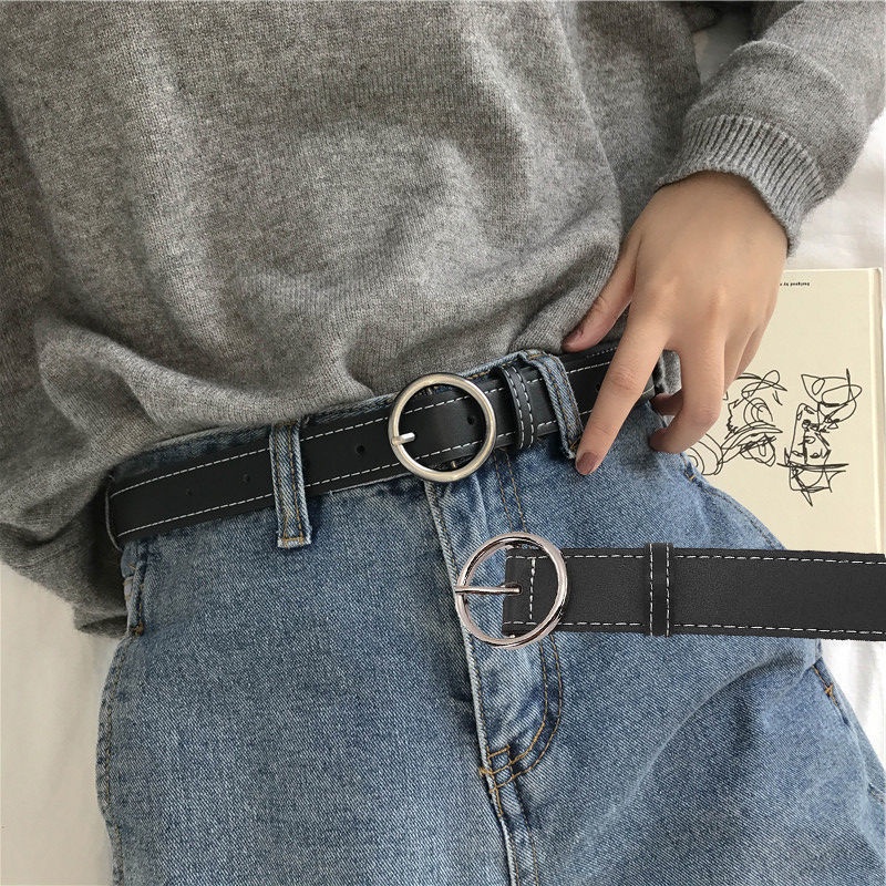 Thắt lưng denim JSC thiết kế đơn giản dễ phối đồ phong cách Hàn Quốc thời trang cho nam và nữ