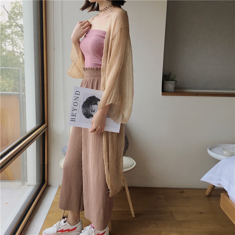 Áo khoác voan mỏng dài tay CDG2 | BigBuy360 - bigbuy360.vn