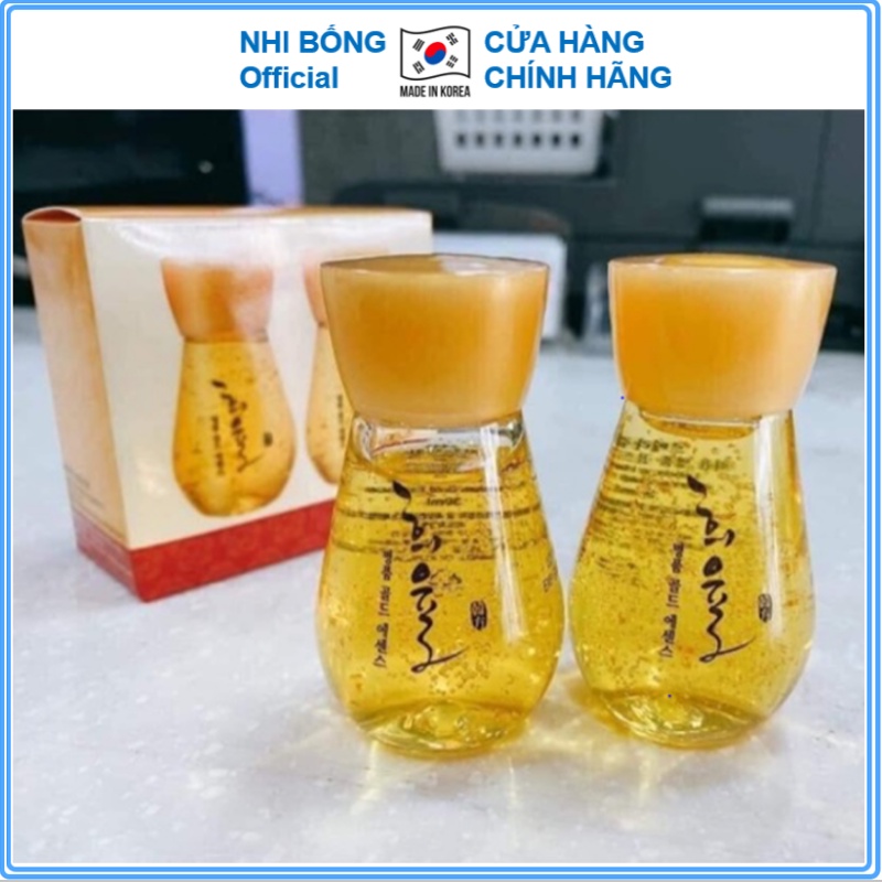 Bộ serum vàng 24k mini dưỡng trắng da chống lão hóa mờ thâm nám Labelage Hàn Quốc 30mlx2 lọ