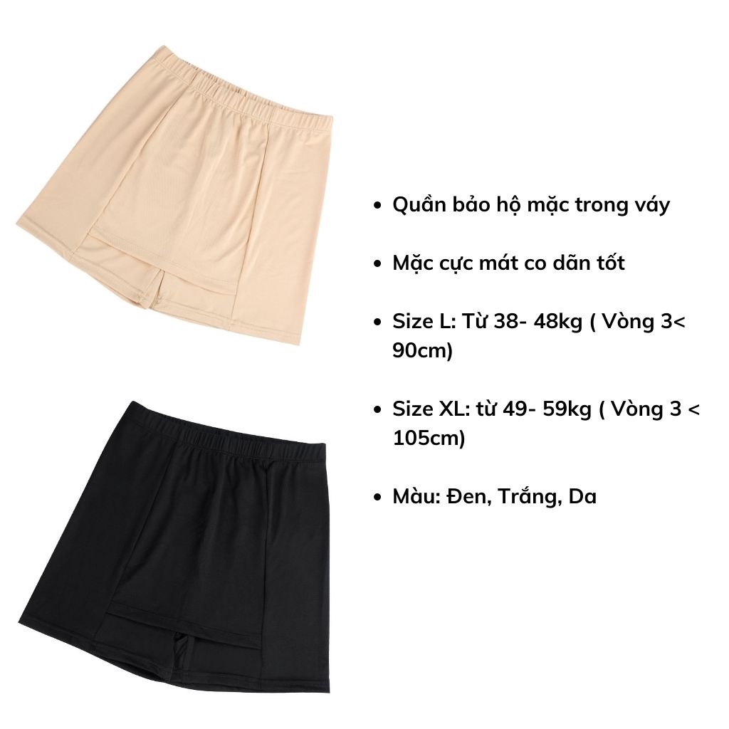 Quần mặc trong váy bảo hộ thun lạnh cao cấp mặc cực mát và thoải mái DEVARI V558