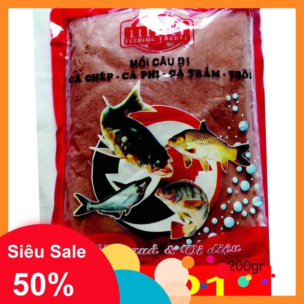 [xả kho] Mồi Cám Câu Cá D1 -  D2 - 200Gr (Đồ Câu Sài Gòn)