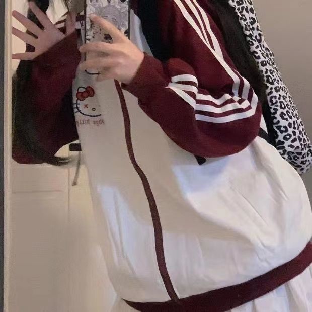 Áo Khoác Hoodie Tay Dài Khóa Kéo Họa Tiết Mèo My Melody Kawaii Hellow Kitty Kuromi Cinnamoroll Phong Cách Harajuku Nhật Bản Cho Nữ