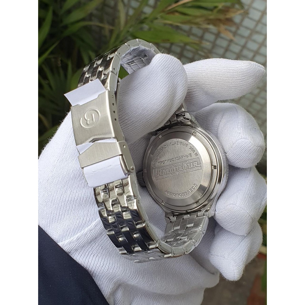 Đồng hồ nam Vostok máy cơ tự động Automatic, size mặt 40, chống nước tốt 20 ATM. Đồng hồ Nga Vostok Amphibia 420374