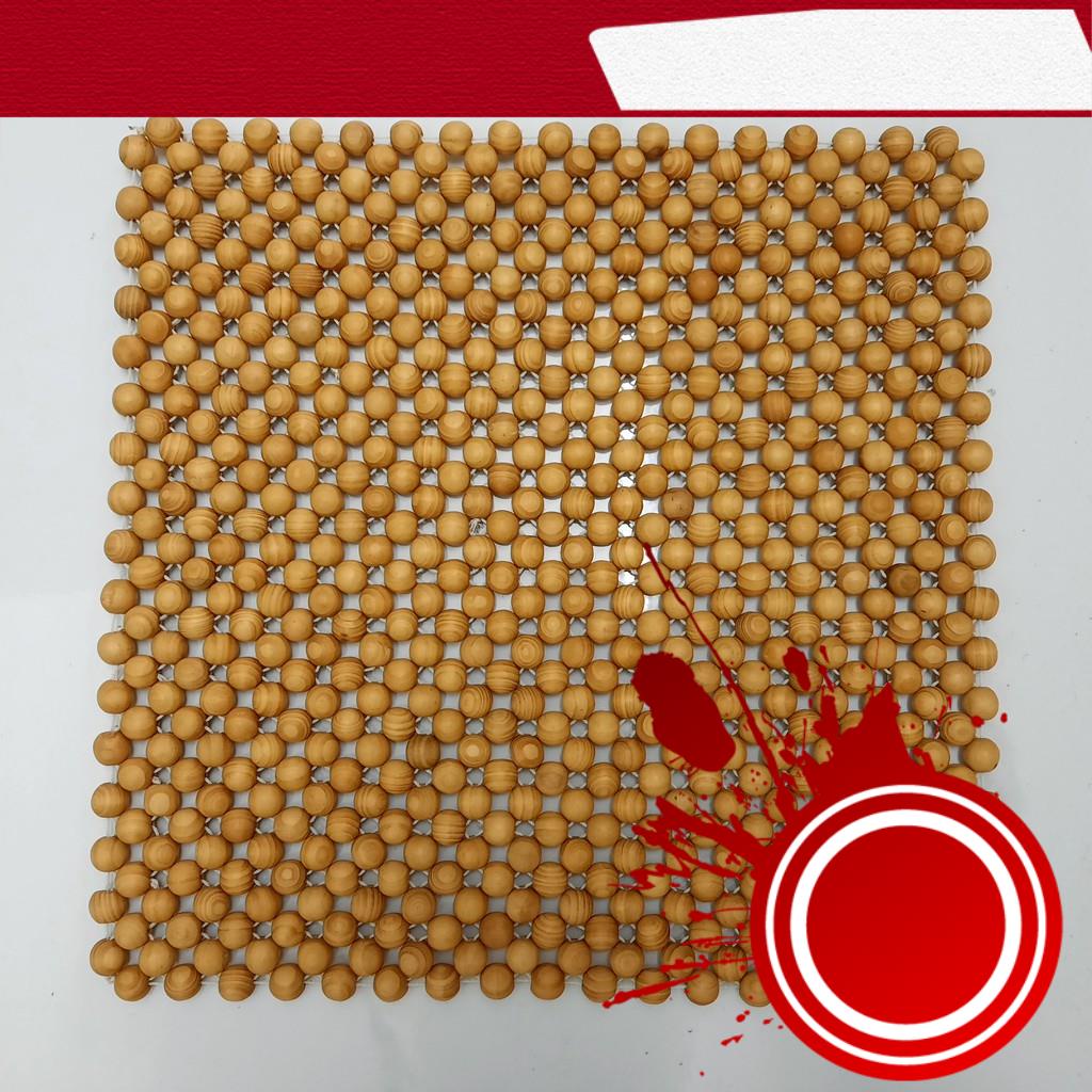 Tấm lót ghế hạt gỗ Thông vuông 45*45 cho ô tô và văn phòng