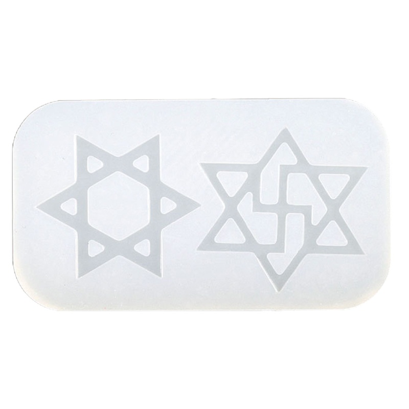 Khuôn Silicone Làm Móc Khóa Hình Ngôi Sao Sáu Cánh Trang Trí Halloween