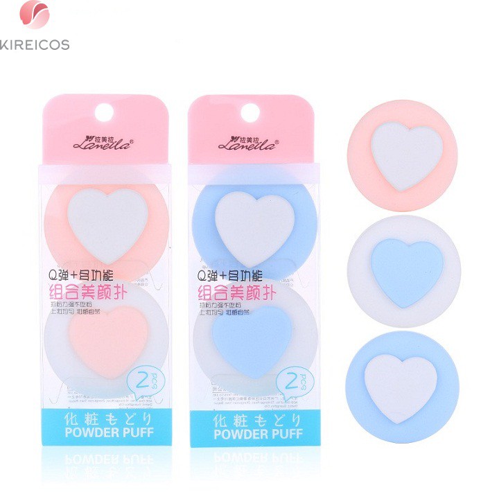 Combo 2 Mút Trang Điểm Lameila Hình Trái Tim A79955 – Màu Ngẫu Nhiên