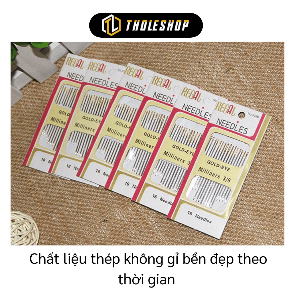 [SGD] Kim Máy Vá - Bộ 16 Kim Vàng May Vá Nhiều Size, Thép Không Gỉ Theo Thời Gian 5988