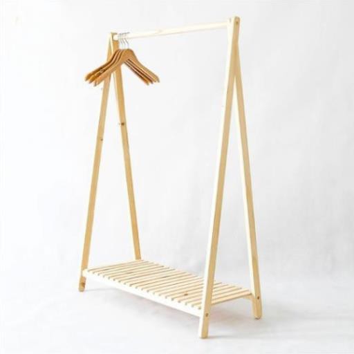 Kệ Treo Quần Áo Chữ A 1 Tầng Trang Trí Phòng Ngủ Gỗ Thông Nhập Khẩu - Giá Treo quần Áo Chữ A 1 Tầng Cao Cấp | BigBuy360 - bigbuy360.vn