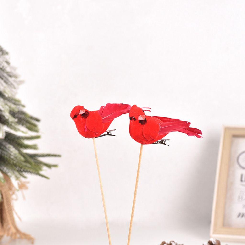 IVORY Lông Vũ 9Cm Trang Trí Cây Thông Giáng Sinh