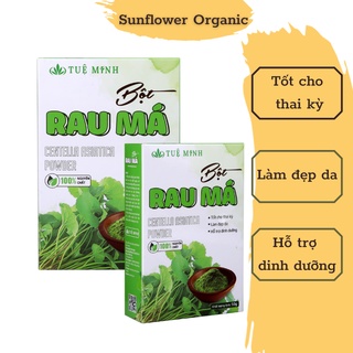 Bột Rau má sấy lạnh Tuệ Minh, Bột rau má nguyên chất giải nhiệt cơ thể, Bột rau má đắp mặt làm đẹp da tự nhiên 1 hộp 50G