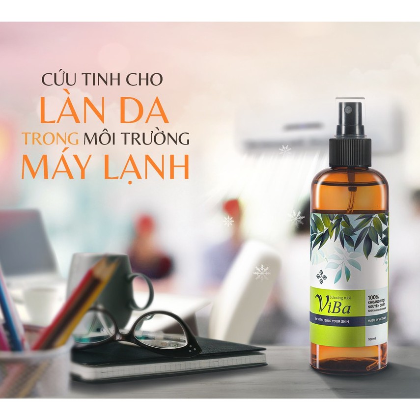 Xịt khoáng tươi Viba - Cấp ẩm, phục hồi tổn thương da - Helen Store