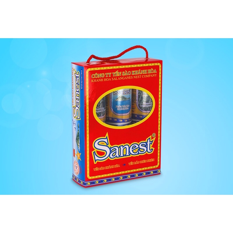Lốc 6 lon nước yến sào Khánh Hoà Sanest 190ml thơm ngon bổ dưỡng