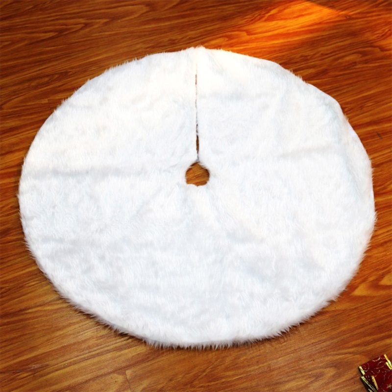 Thảm Lông Giả 30.7 Inches Màu Trắng Sang Trọng Trang Trí Cây Thông Noel