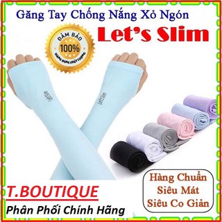 Găng tay chống nắng xỏ ngón Let's Slim Hàng Xịn Đẹp