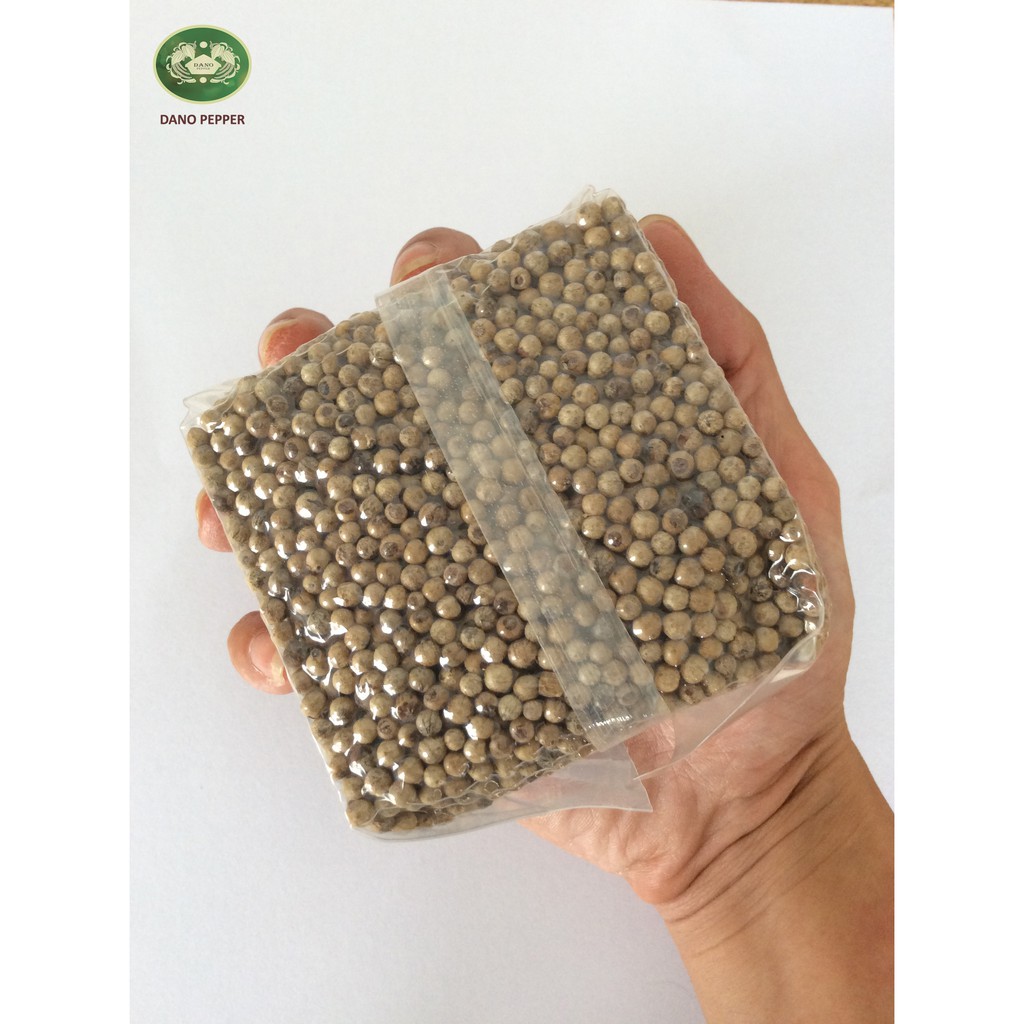 White Pepper - Dano Food 250g Hạt Tiêu Trắng sạch, cay, màu trắng đẹp, nồng vị 600g/l tại vườn Đắk Nông ĐNTT