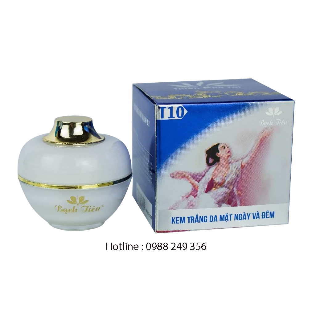 KEM BẠCH TIÊN T10 TRẮNG DA MẶT NGÀY VÀ ĐÊM 12G
