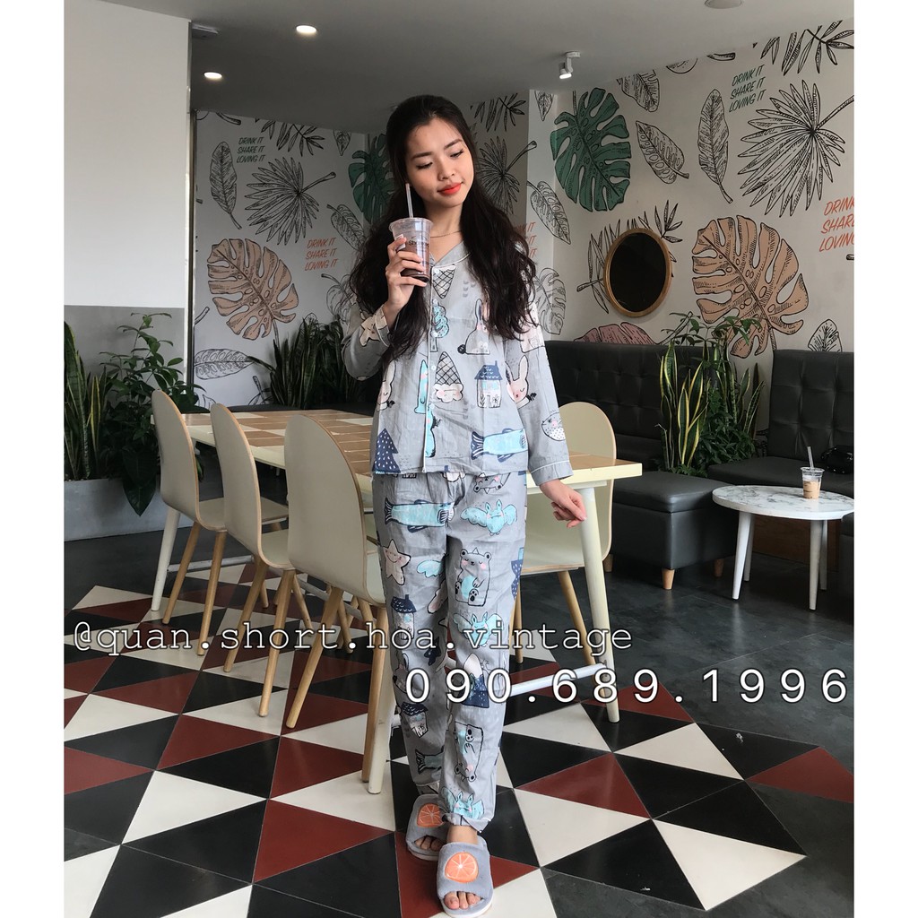 Pijama dài - THỎ MÂY