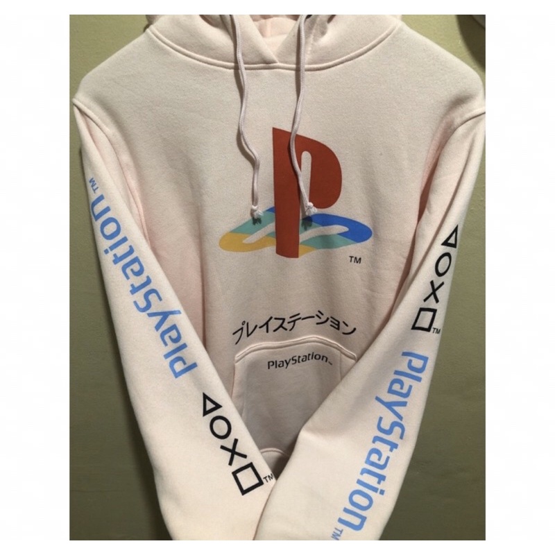 H&M Áo khoác H&M FULL TAG PLAYSTATION GAME PINK HOODIE SWEATER JACKET HNM mới