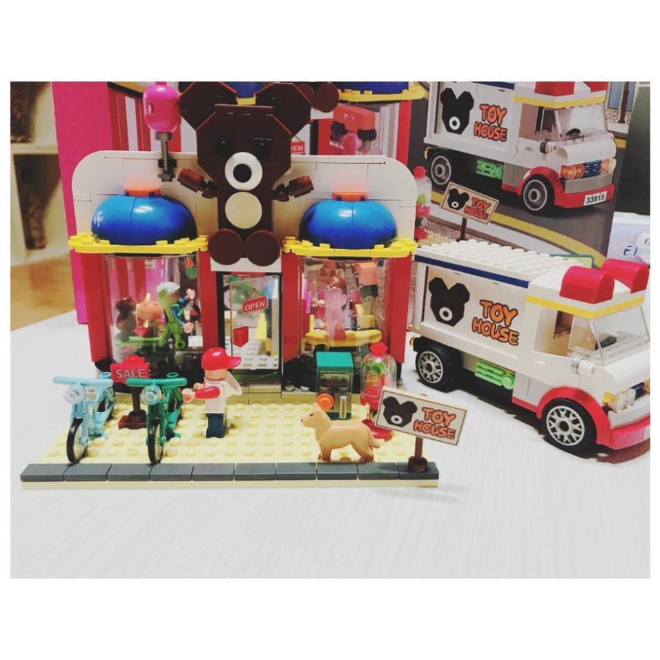 Đồ Chơi ️Lắp Ráp Cho Bé - Bộ Lego Xếp Hình Cửa Hàng Đồ chơi Oxford HS33915 Gồm 554 Chi Tiết Cho Bé 8 Tuổi, Nhựa ABS