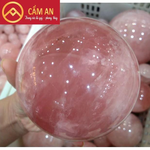 [XẢ KHO] Quả Cầu Phong Thủy T.A Hồng mạng THỔ và HỎA , Đường Kính  - Phong Thủy Cẩm An