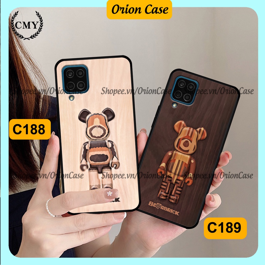 Ốp lưng Samsung A12 - M12 - A22 4G - A22 5G in hình bearbrick 3D thời trang, cá tính. ốp chống sốc, bền đẹp