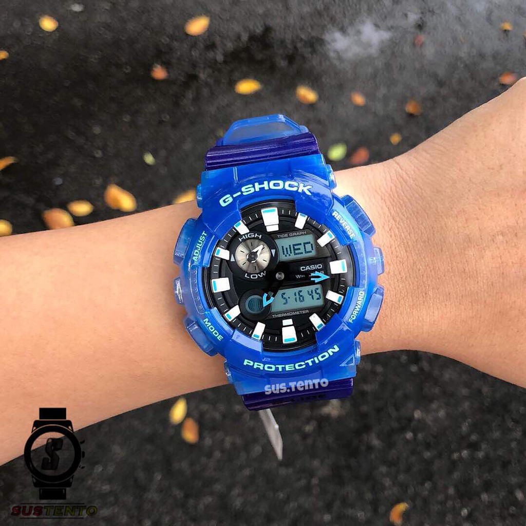 Đồng hồ nam Casio G- Shock GAX-100MSA-2ADR Chính hãng - Xanh đại dương - Bản đặc biệt